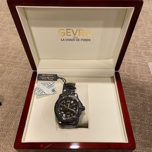 Gevril men’s luxury design watch.  NEW IN BOX